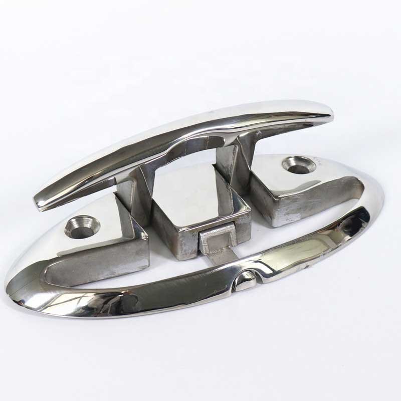 Marine Boat Hardware AISI-316-Stainless-Steel-Folding-Dock-Cleat-Wholesale-OEM-2